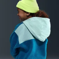 Nike Sportswear Club Fleece Big дитячі Loose 1/4-Zip Толстовка з капюшоном блакитний