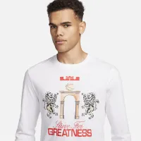 Nike LeBron мужские Long-Sleeve футболка цвет белый