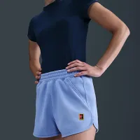 NikeCourt Heritage жіноча Mid-Rise Fleece Tennis шорти блакитний