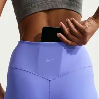 Nike Zenvy жіноча З високою талією 7/8 лосіни with No Front Seam блакитний