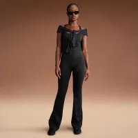 NikeSKIMS Matte женская С высокой Талией Slim Flaцвет красный лосины цвет черный