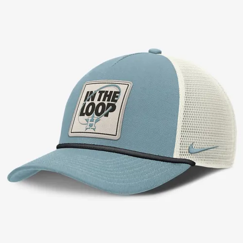 Houston Astros Rise Tech чоловічі Nike Dri-FIT MLB Trucker Adjustable Hat блакитний