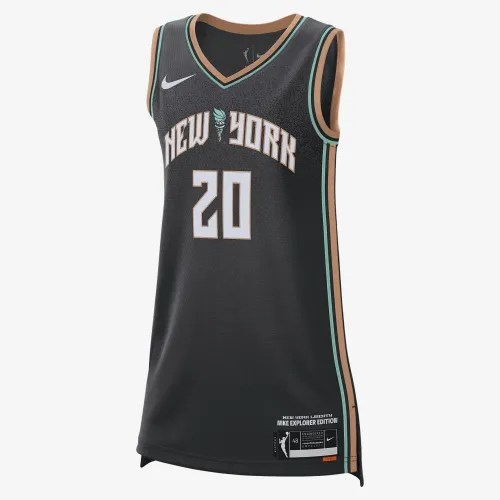 Sabrina Ionescu Liberty Explorer Edition Nike Dri-FIT WNBA Victory Jersey цвет черный