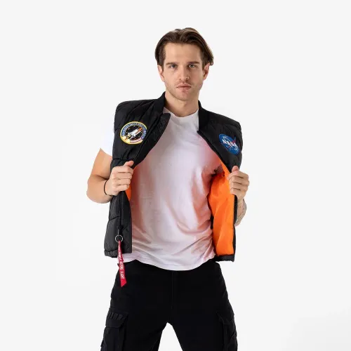 безрукавка Alpha Industries Puffer Vest NASA 11812403 - черный
