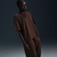 Nike Sportswear женская Boxy футболка цвет коричневый