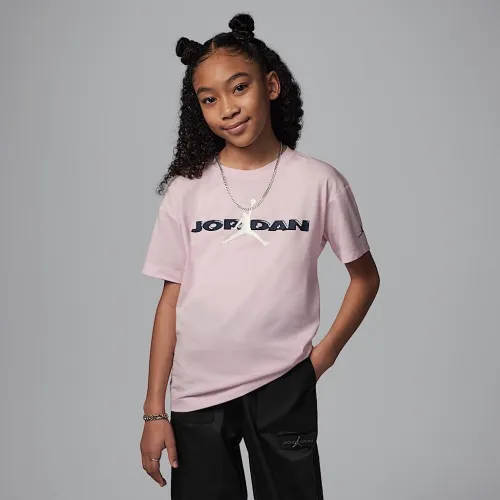 Nike Jordan Big дитячі Crafted Utility футболка Pink