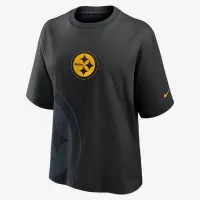 Pittsburgh Steelers Boxy женская Nike NFL футболка цвет черный