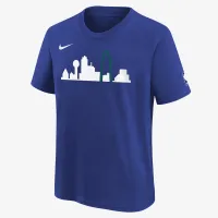 Nike Dallas Mavericks City Edition Big Kids' (Boys') NBA Logo T-Shirt Blue