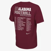 Alabama Schedule Men's Nike College T-Shirt