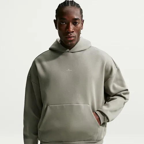 Nike Standard Issue мужские Therma-FIT Brushed баскетбольные Pullover Толстовка с капюшоном цвет серый