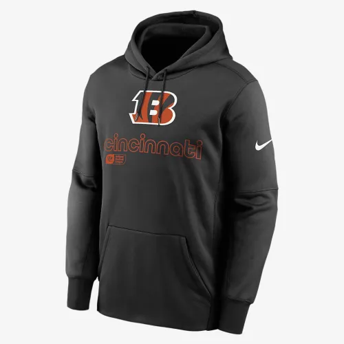Cincinnati Bengals Men’s Nike Therma NFL Pullover Толстовка з капюшоном колір чорний