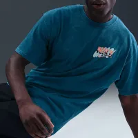 Nike мужские баскетбольные футболка синий
