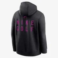 Nike Club мужские для гольфа Fleece Pullover Толстовка с капюшоном цвет черный