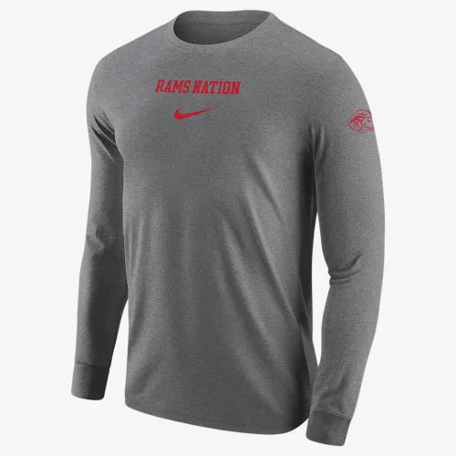 Winston-Salem чоловічі Nike College Long-Sleeve футболка колір сірий