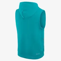 Miami Dolphins Sideline чоловічі Nike Dri-FIT NFL Sleeveless Pullover Толстовка з капюшоном колір зелений