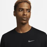 Nike Miler чоловічі Dri-FIT UV Long-Sleeve Running Top колір чорний