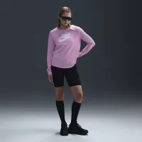Nike Sportswear Essentials жіноча Long-Sleeve Logo футболка Pink