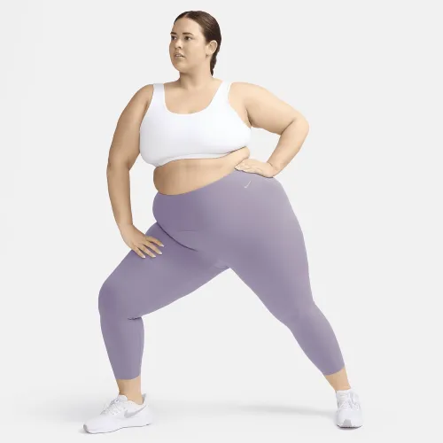 Nike Zenvy жіноча Gentle-Support З високою талією 7/8 лосіни (великі розміри) колір фіолетовий