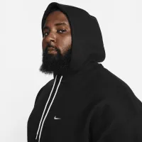 Nike Solo Swoosh чоловічі Fleece Толстовка з капюшоном колір чорний