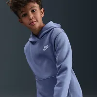 Nike Sportswear Club Fleece Big детские Pullover Толстовка с капюшоном синий