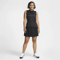 Nike Victory женская Dri-FIT Sleeveless Striped для гольфа Polo цвет черный