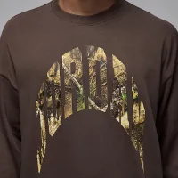 Nike Jordan Brooklyn чоловічі French Terry Realtree Crew-Neck світшот колір коричневий