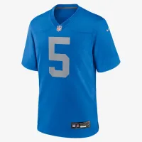 David Montgomery Detroit Lions мужские Nike NFL Game Football Jersey синий