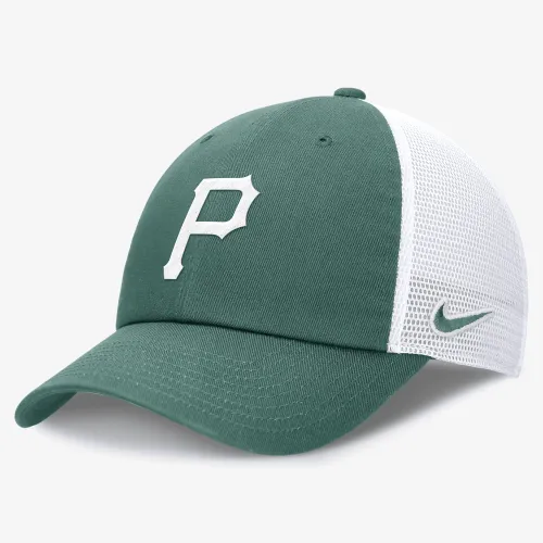 Pittsburgh Pirates Bicoastal Club чоловічі Nike MLB Trucker Adjustable Hat колір зелений