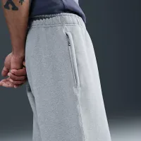 Nike Solo Swoosh чоловічі Fleece Open-Hem Pants колір сірий