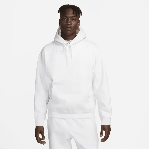 Nike Solo Swoosh мужские Fleece Pullover Толстовка с капюшоном цвет коричневый