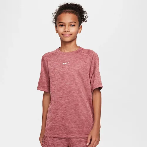Nike Multi Big дитячі (для хлопчиків) Dri-FIT Short-Sleeve Top колір червоний
