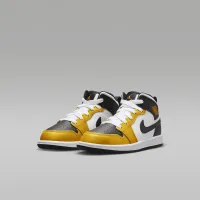 Nike Jordan 1 Mid Little Kids' обовь Yellow