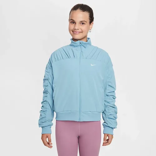 Nike Girls' Dri-FIT тренировочные Куртка синий