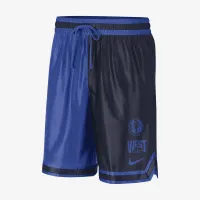 Dallas Mavericks Courtside мужские Nike Dri-FIT NBA Graphic шорты синий
