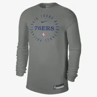 Philadelphia 76ers чоловічі Nike Dri-FIT NBA Long-Sleeve футболка колір сірий