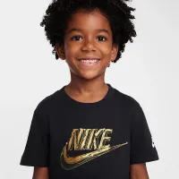 Nike Little детские Metallic Futura футболка цвет черный