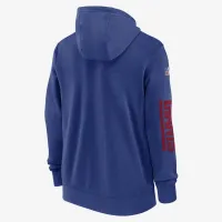 New York Giants Sideline Team Issue Club чоловічі Nike Full Zip Толстовка з капюшоном блакитний