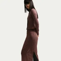 Nike Sportswear женская Slim Sheer Midi юбка цвет фиолетовый