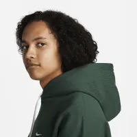 Nike Solo Swoosh мужские Fleece Pullover Толстовка с капюшоном цвет зеленый