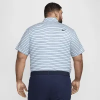 Nike Tour чоловічі Dri-FIT Striped для гольфу Polo блакитний