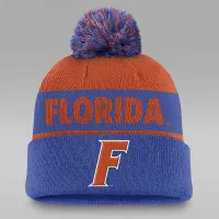 Florida Gators Primetime Peak чоловічі Nike College Cuffed Pom Beanie блакитний