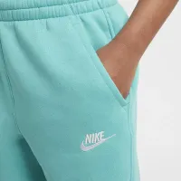 Nike Sportswear Club Fleece Big дитячі (Girls') З високою талією Fitted Pants колір зелений