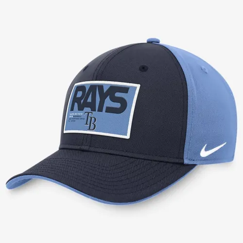 Tampa Bay Rays Classic99 Color Block чоловічі Nike MLB Adjustable Hat блакитний