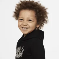 Nike Jordan Baby (12-24M) Толстовка з капюшоном and Pants комплект колір чорний