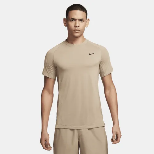 Nike Flex Rep мужские Dri-FIT Short-Sleeve Fitness Top цвет коричневый