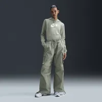 Nike Sportswear Club Fleece жіноча Logo Pullover Толстовка з капюшоном колір зелений