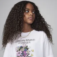 Nike Jordan Big детские Jordan Brand Forever футболка цвет белый