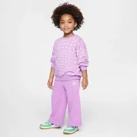 Nike Essentials Toddler French Terry Wide Leg Pants Pink