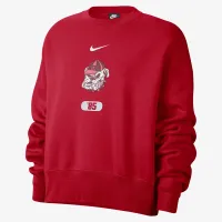 Georgia женская Nike College Crew-Neck свитшот цвет красный