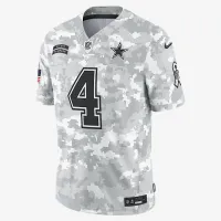Dak Prescott Dallas Cowboys Salute to Service мужские Nike Dri-FIT NFL Limited Jersey цвет белый